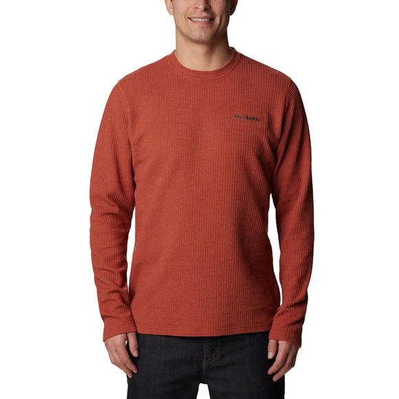 Columbia Other - Columbia Pine Peak Waffle Knit Thermal Shirt Long Sleeve XXL Orange Gorpcore 90s